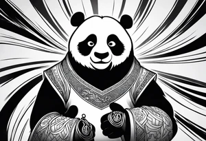 kung fu panda tattoo idea