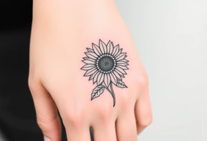Sunflower tattoo idea
