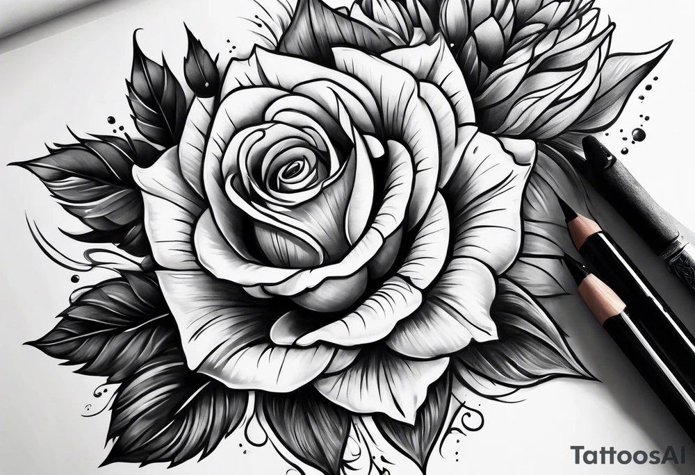 full sleeve tattoo from hand to shoulder on paper tattoo idea