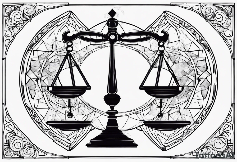 Libra and leo tattoo idea