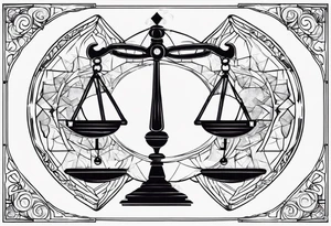 Libra and leo tattoo idea