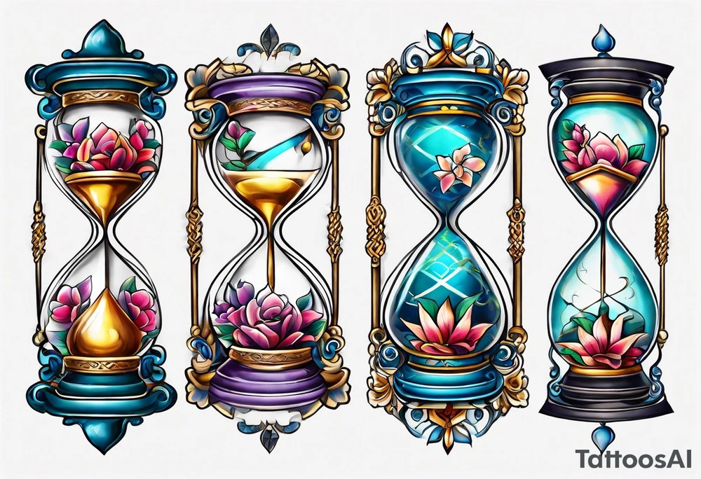 hourglass tattoo idea