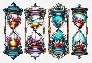 hourglass tattoo idea