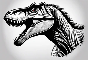 trex from jurassic park tattoo idea