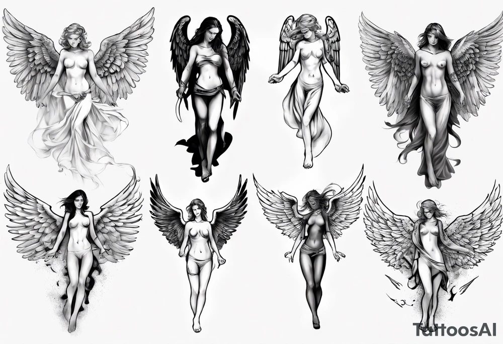 angel tattoo idea