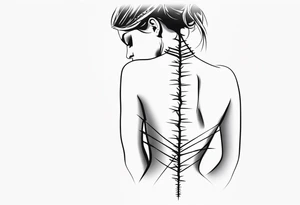 spine tattoos with barbed wire tattoo idea