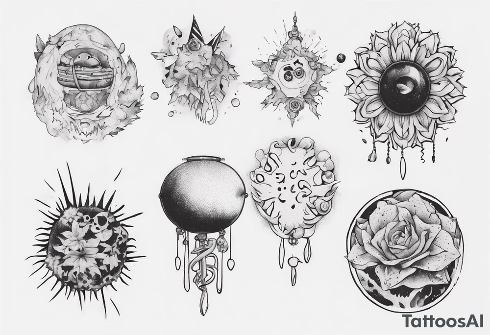 cibo matto pom pom album cover tattoo idea