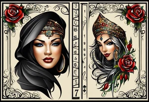 Family birthdates combined - 08.15.1966, 07.17.1974, 03.03.1992, 02.11.2008 and 02.02.2006 tattoo idea