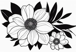 November flower 
July flower 
Love is togetherness tattoo idea