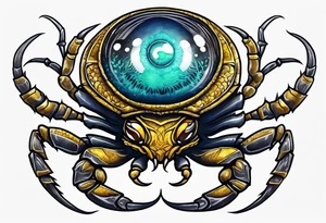 scorpion third eye tattoo idea