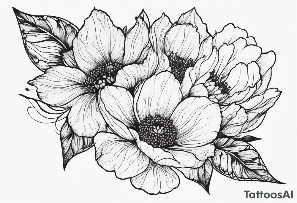 March birth flower tattoo idea
