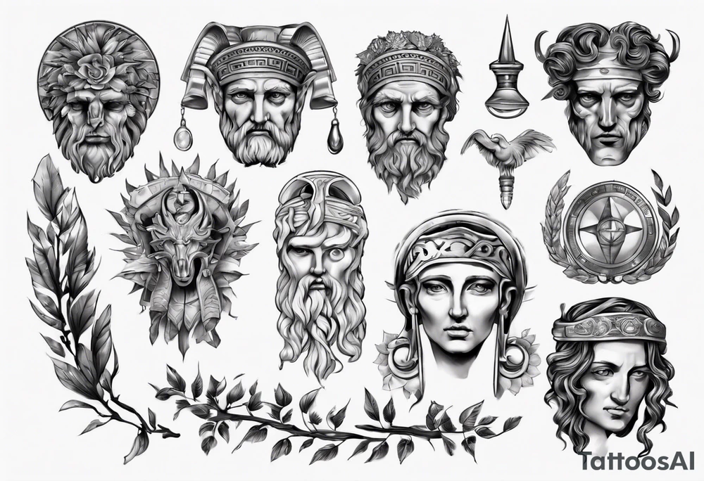greek ancient things tattoo idea
