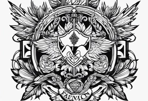 Pinon family crest tattoo idea