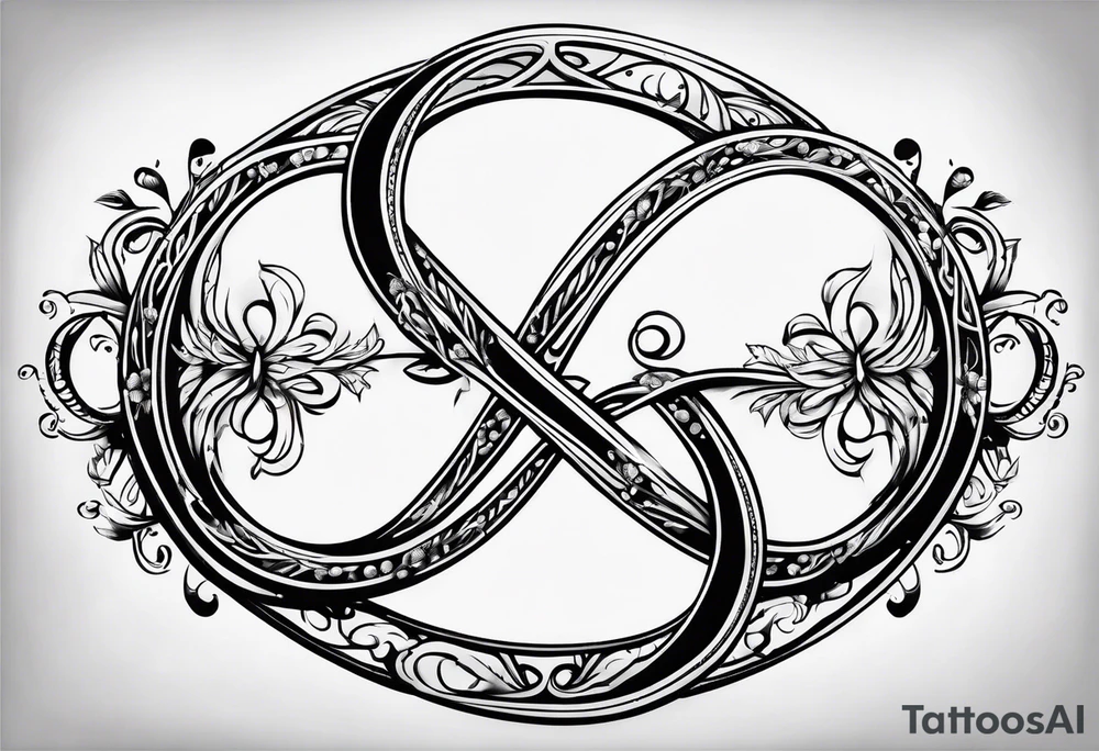Infinity sign for spouses tattoo idea