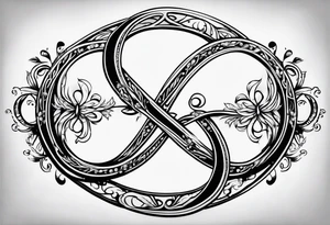 Infinity sign for spouses tattoo idea