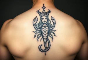 Scorpio, high priestess, empress, emperor, queen of ace, queen of cups, Ace of pentacles tattoo idea