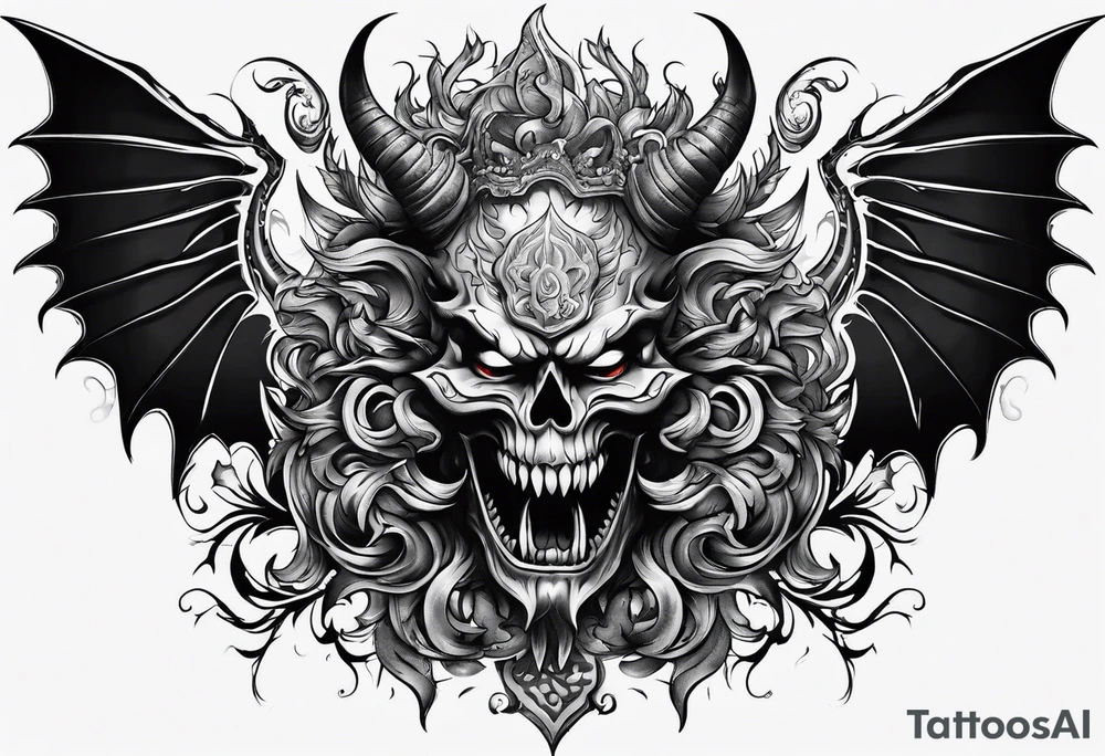 demons and fears tattoo idea