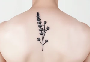sprig of lavender tattoo idea