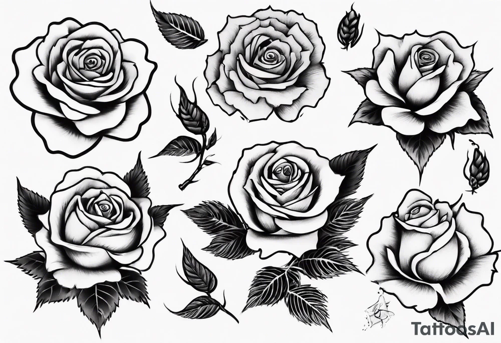 Rose tattoo idea
