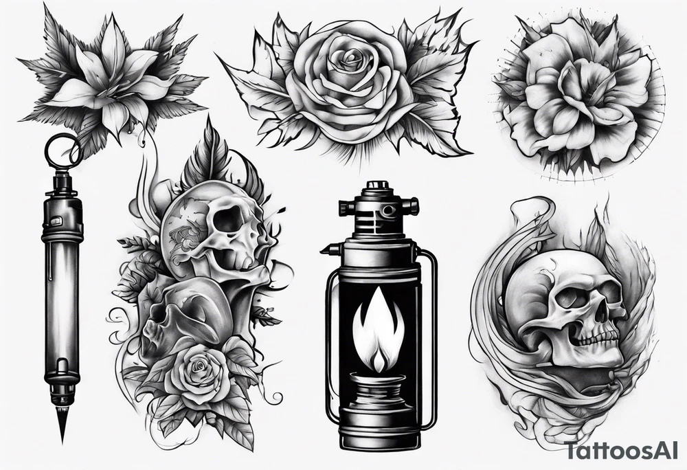 lighter tattoo idea