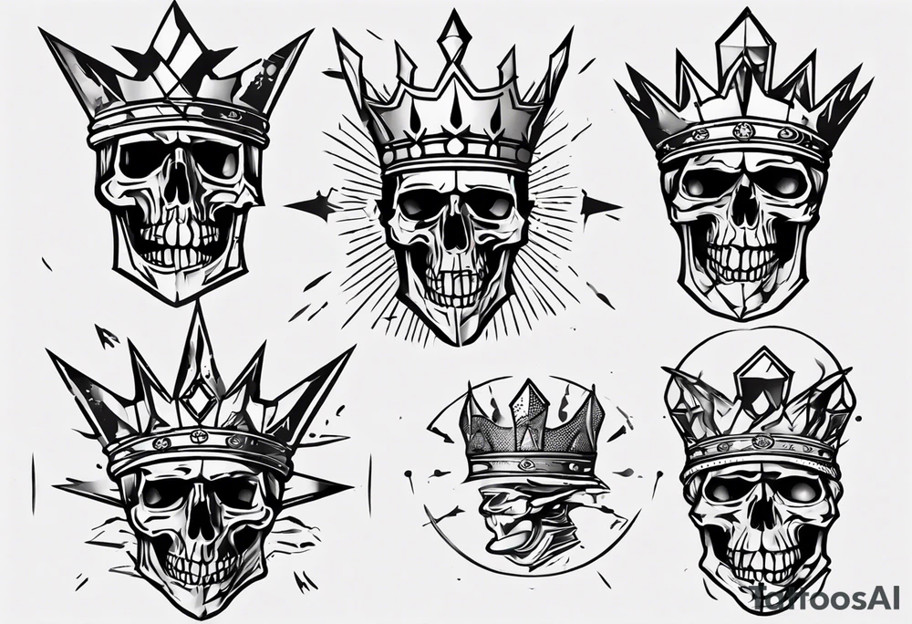 kings crown war tattoo idea
