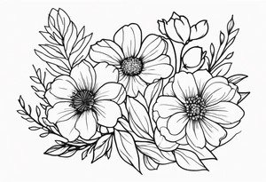 birth flowers january tattoo idea