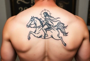 jesus rider on the white horse (dynamic) tattoo idea