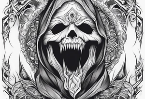 ghost face from scream tattoo idea