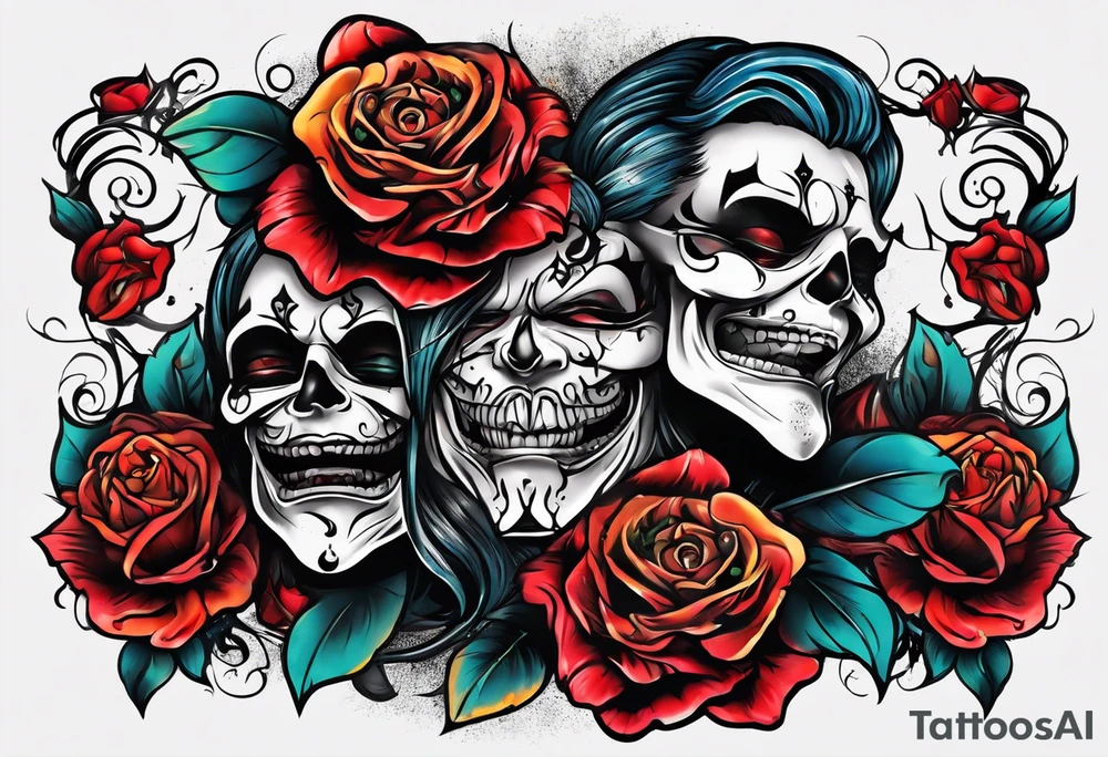 Laugh now cry later tattoo idea