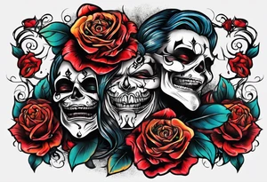 Laugh now cry later tattoo idea