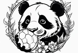 Baby panda 
Baby Tiger
Playing ball tattoo idea