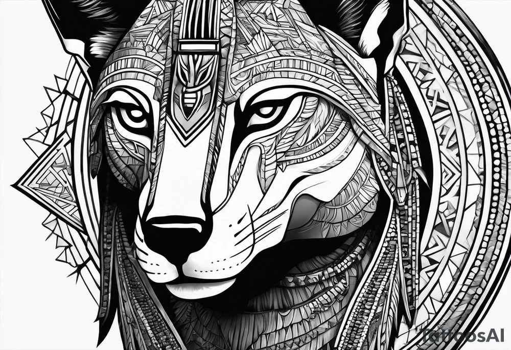 egipto, anubis tattoo idea