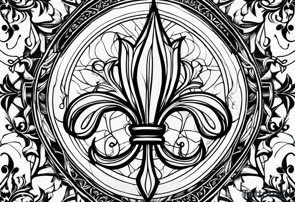 Fleur de lis tattoo idea
