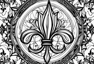 Fleur de lis tattoo idea