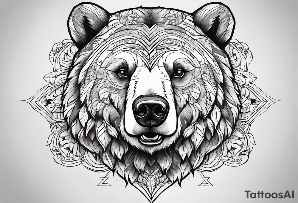 Nordic bear tattoo tattoo idea