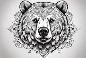 Nordic bear tattoo tattoo idea