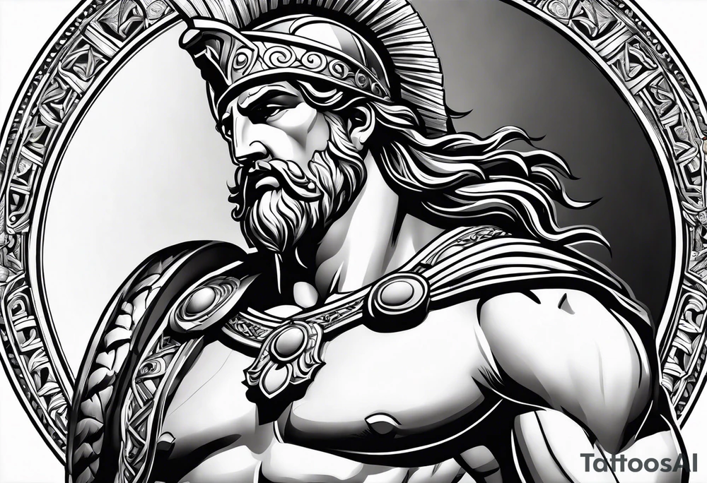 Achilles the Greek demigod tattoo idea