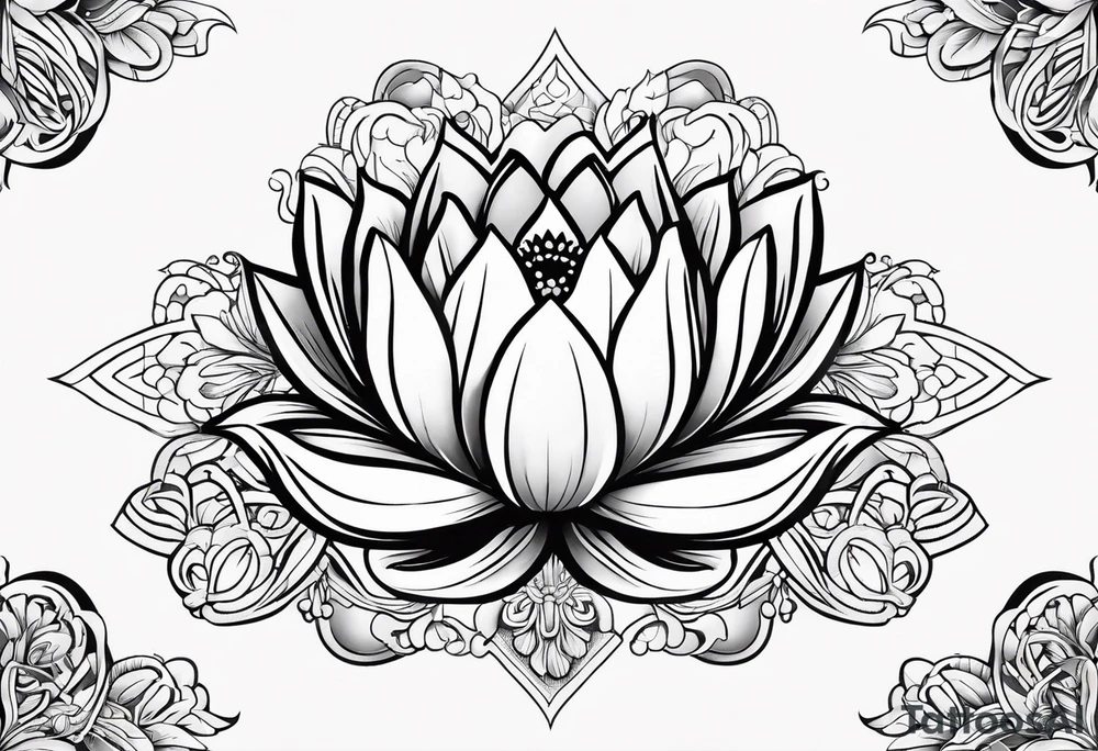 lotus flower AND para siempre tattoo idea