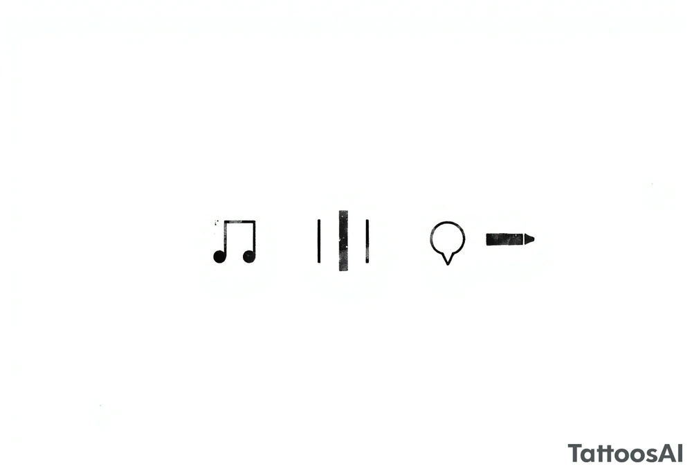 a play, a pause, a stop, and a rewind symbol, plane tattoo idea