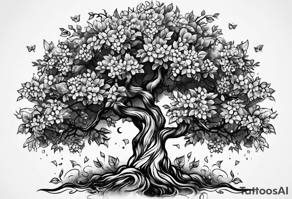 Apple tree tattoo idea