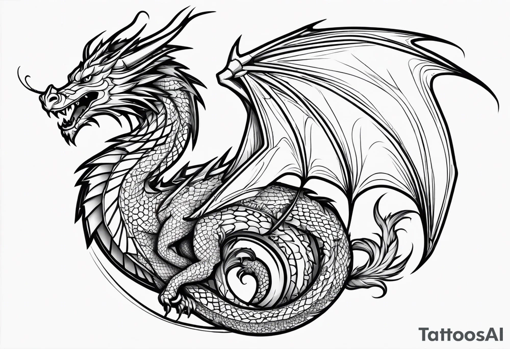 a dragon tattoo idea