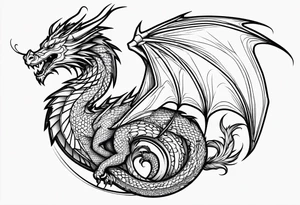 a dragon tattoo idea