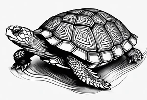 Turtle on top of arm tattoo idea