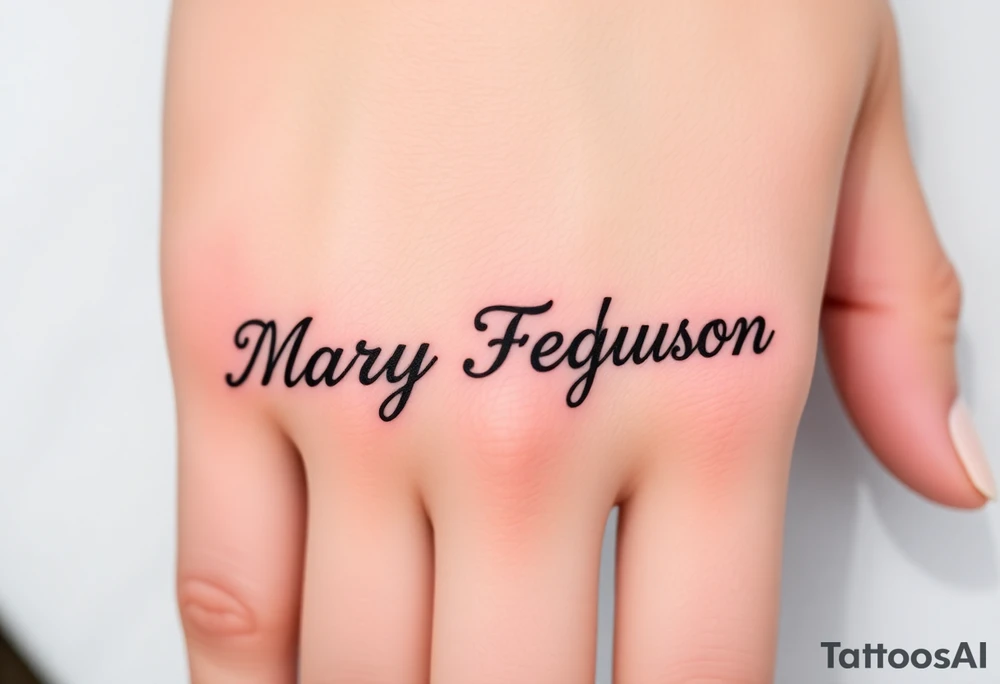 Mary Ferguson tattoo idea