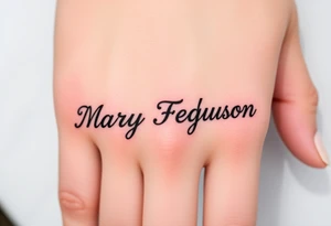 Mary Ferguson tattoo idea