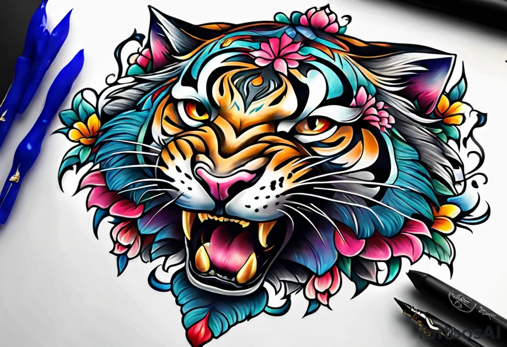 small Cheshire full body tattoo idea