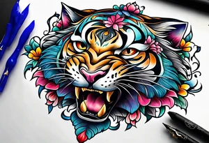 small Cheshire full body tattoo idea