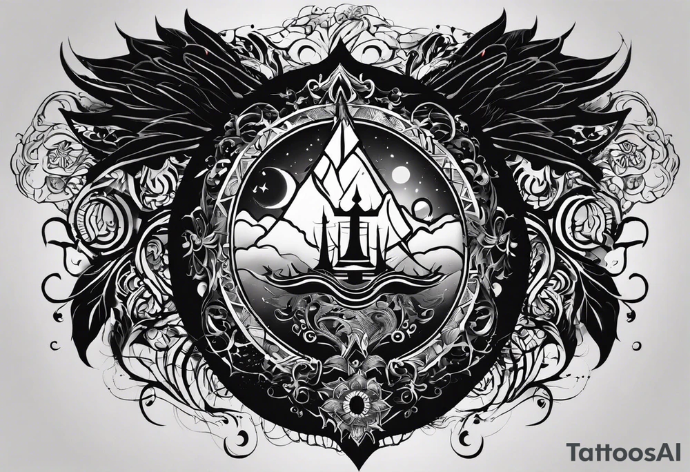 Chest tattoo for men I use my subconscious to make the right decisions. listen to your rahum, listen to yourself, trust yourself. Take action. Don't be afraid, take your chance. Live according to the laws of nature. God is inside. tattoo idea