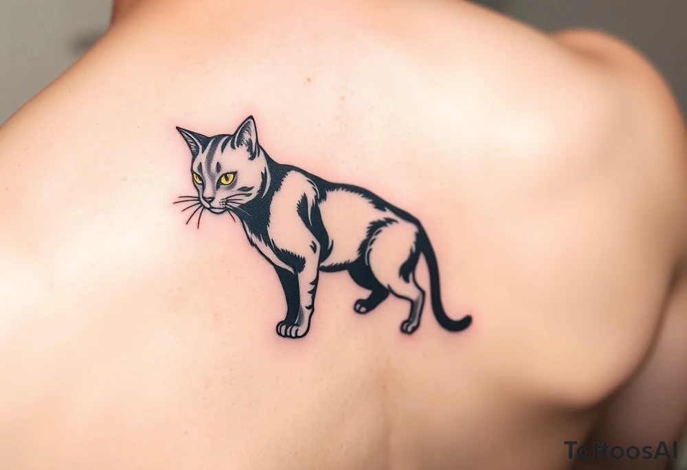 Black Cat tattoo idea