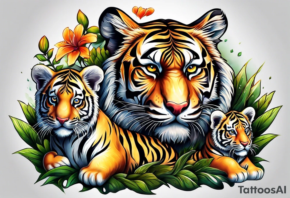 Tiger & Cubs tattoo idea